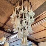 Large chandelier in murano blown glass made by mazega