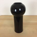 Scandinavian modernist black ceramic vase
