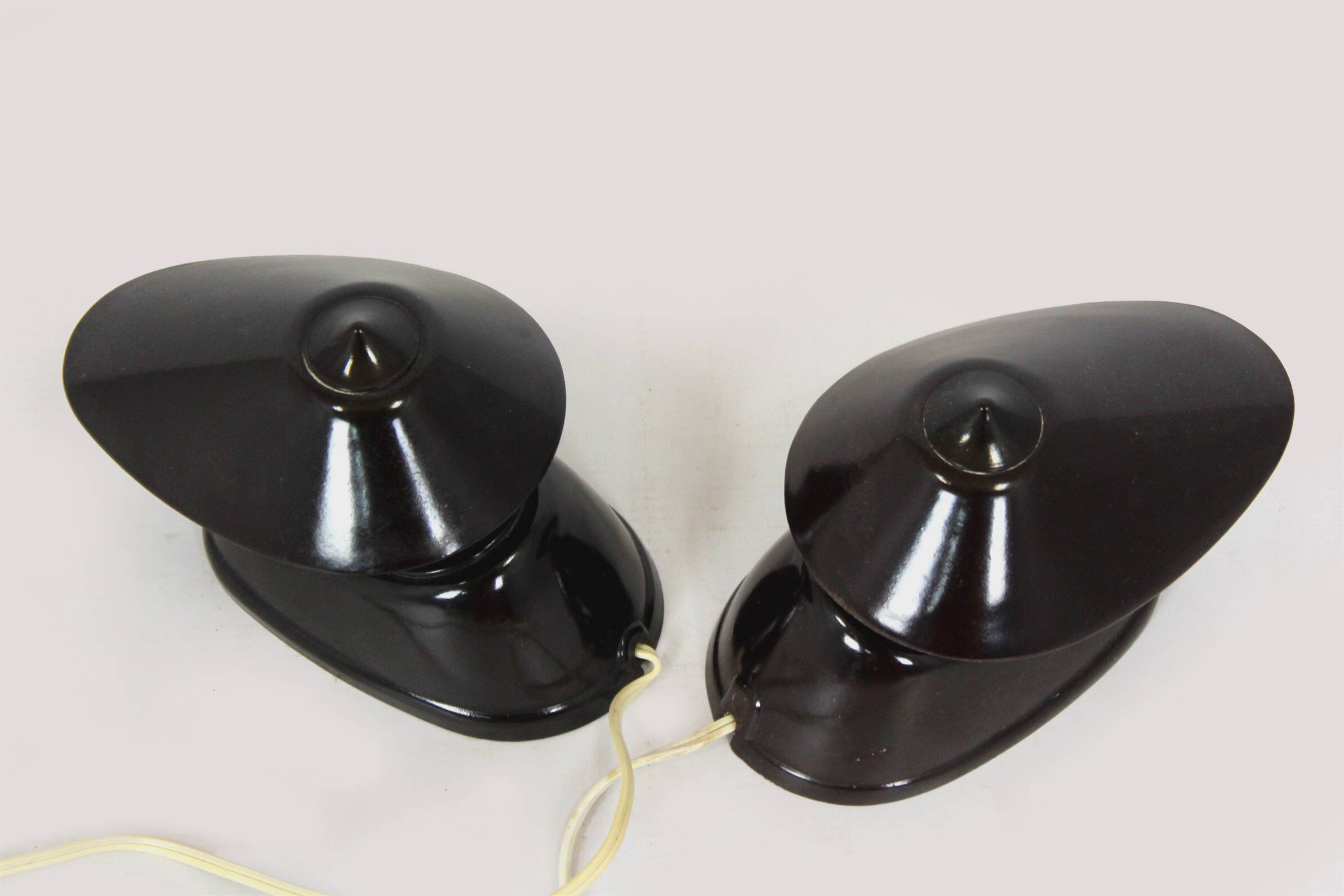 Bauhaus Bakelite Table Lamps from Esc, 1940s, Set of 2