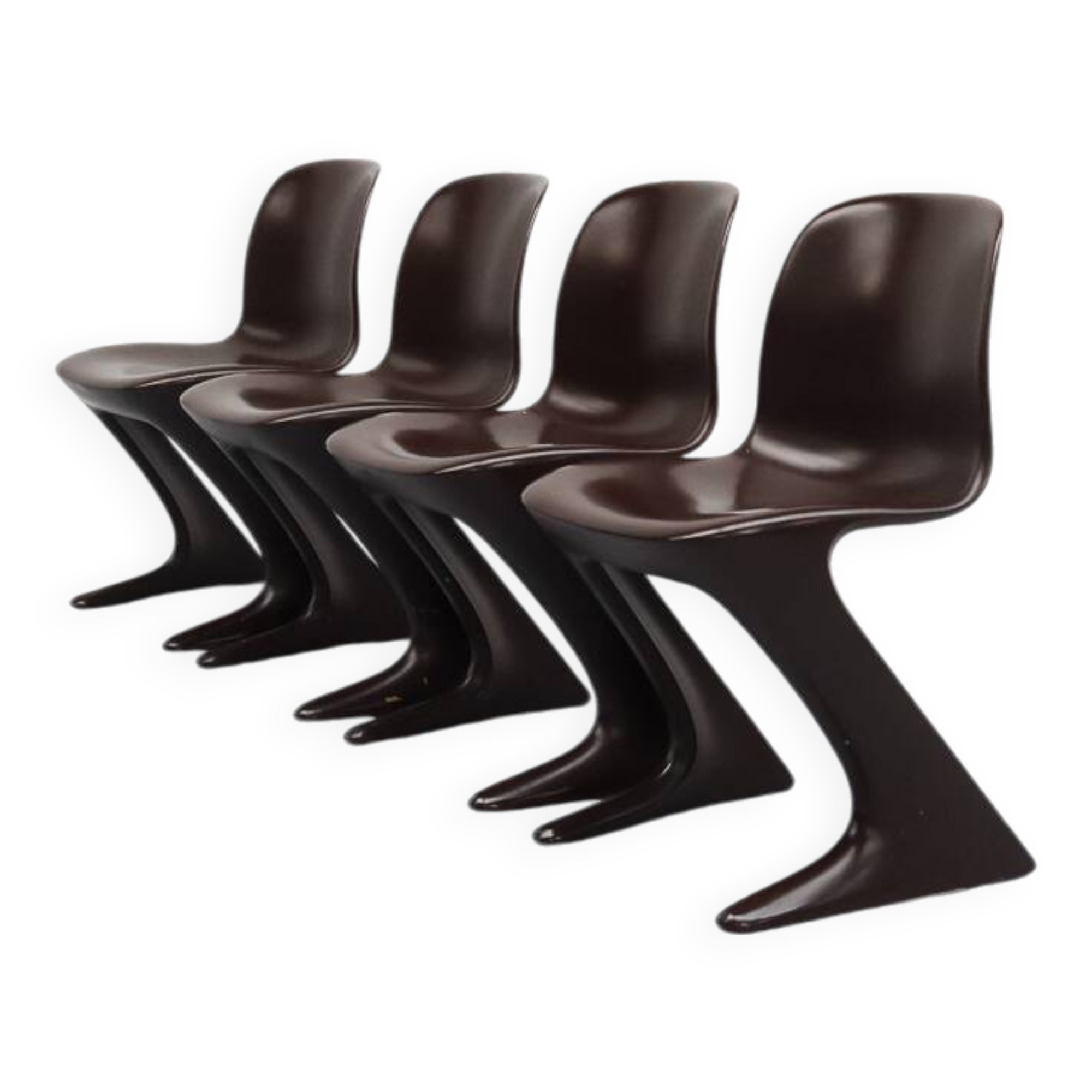 Lot de 4 chaises Z par Ernst Moeckl pour Horn Collection années 1970