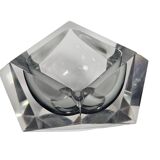 Murano - Flavio Poli - Seguso - Sommerso - Ashtray - clear glass - grey
