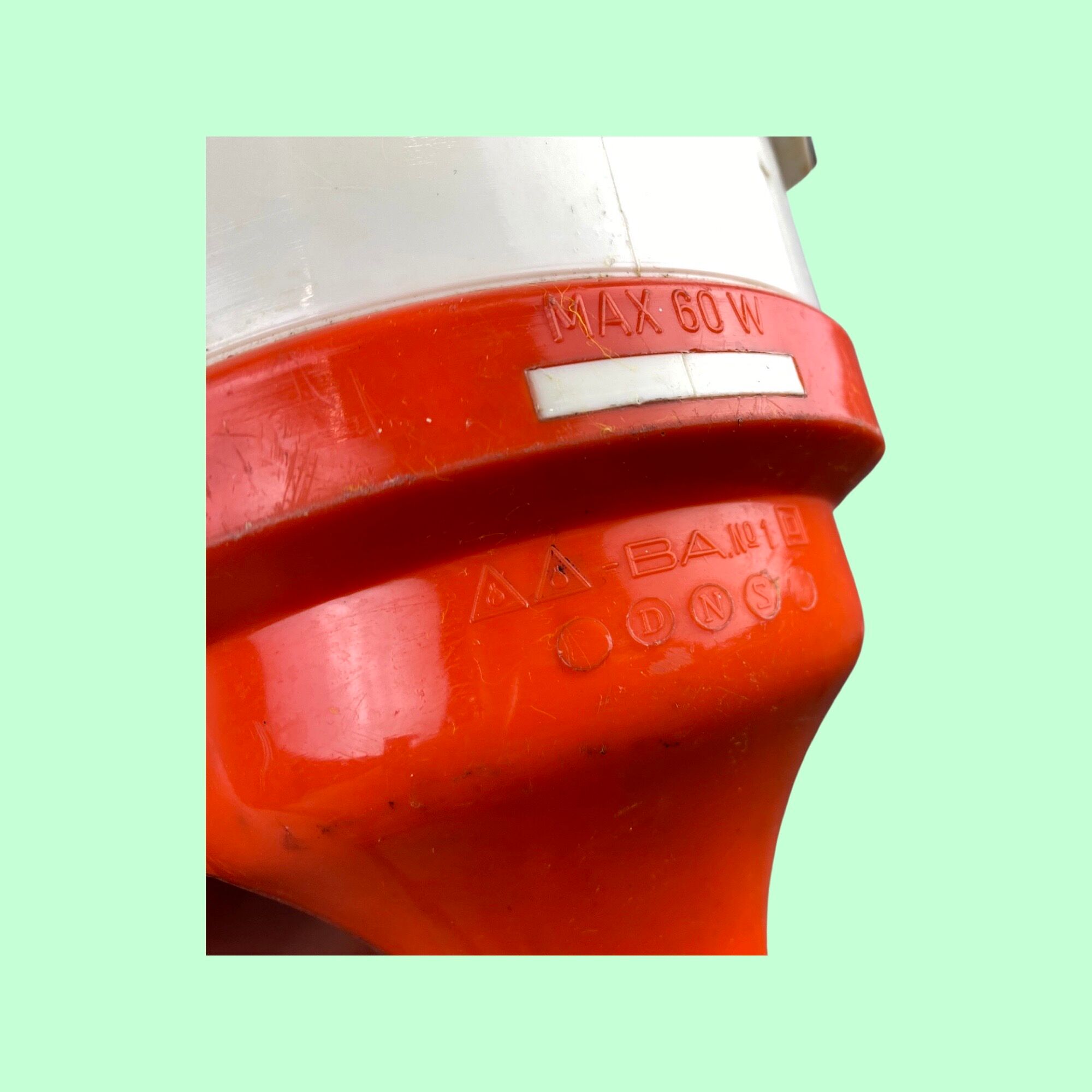 Portable Retro Lamp FRANDSEN Denmark | Danish Design From The Mid Century | Retro Orange Light