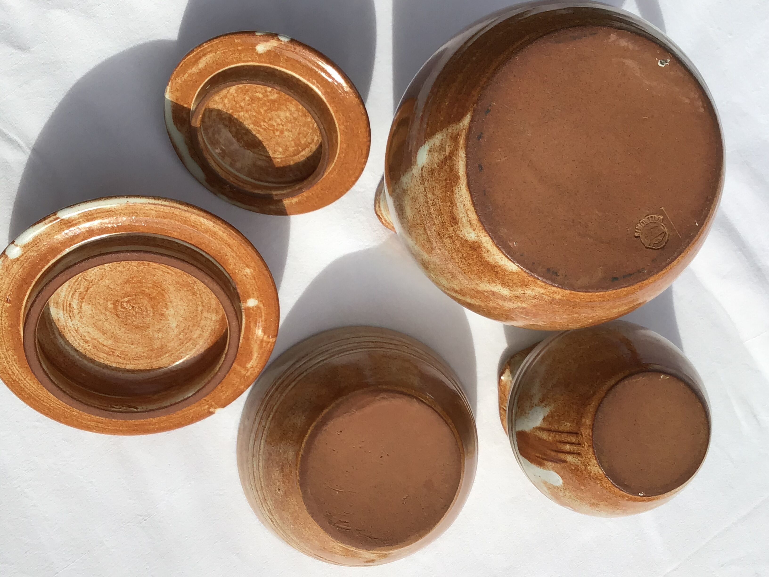 Vallauris coffee maker with sugar and milk pot