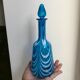 Carafe en verre bleu de Murano début XXème