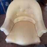 Pair of vintage toad armchairs