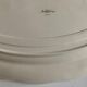 Sarreguemines ivory dish with oval godrons 44cm