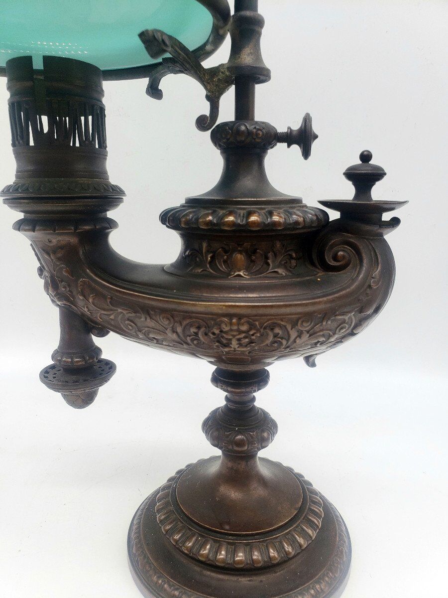 19th century desk lamp from Wild & Wessel Germany 1890