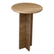 Table d’appoint en travertin table de chevet ronde travertin