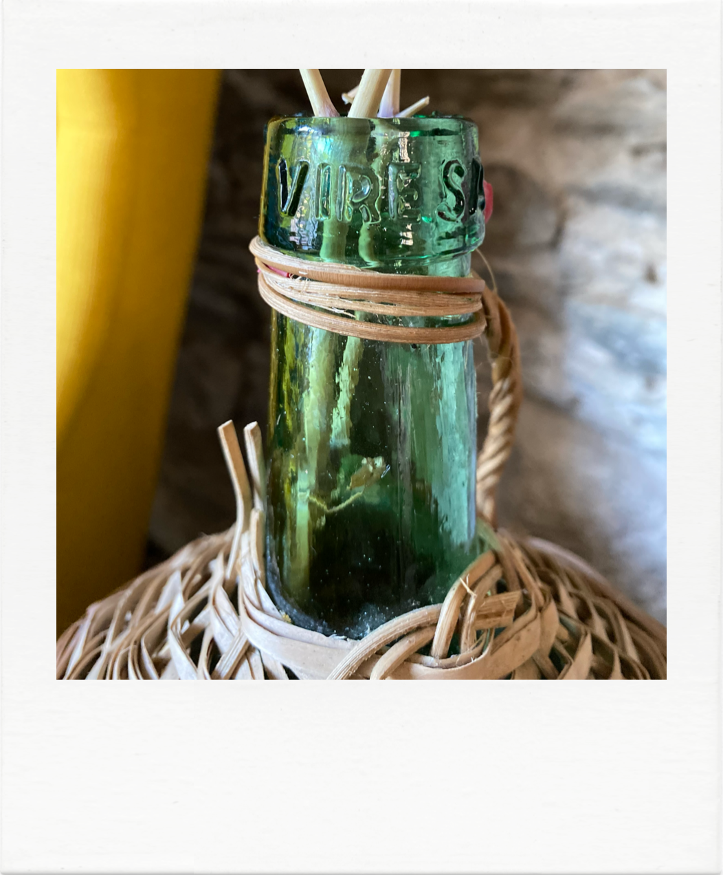 Demijohn in wicker dress