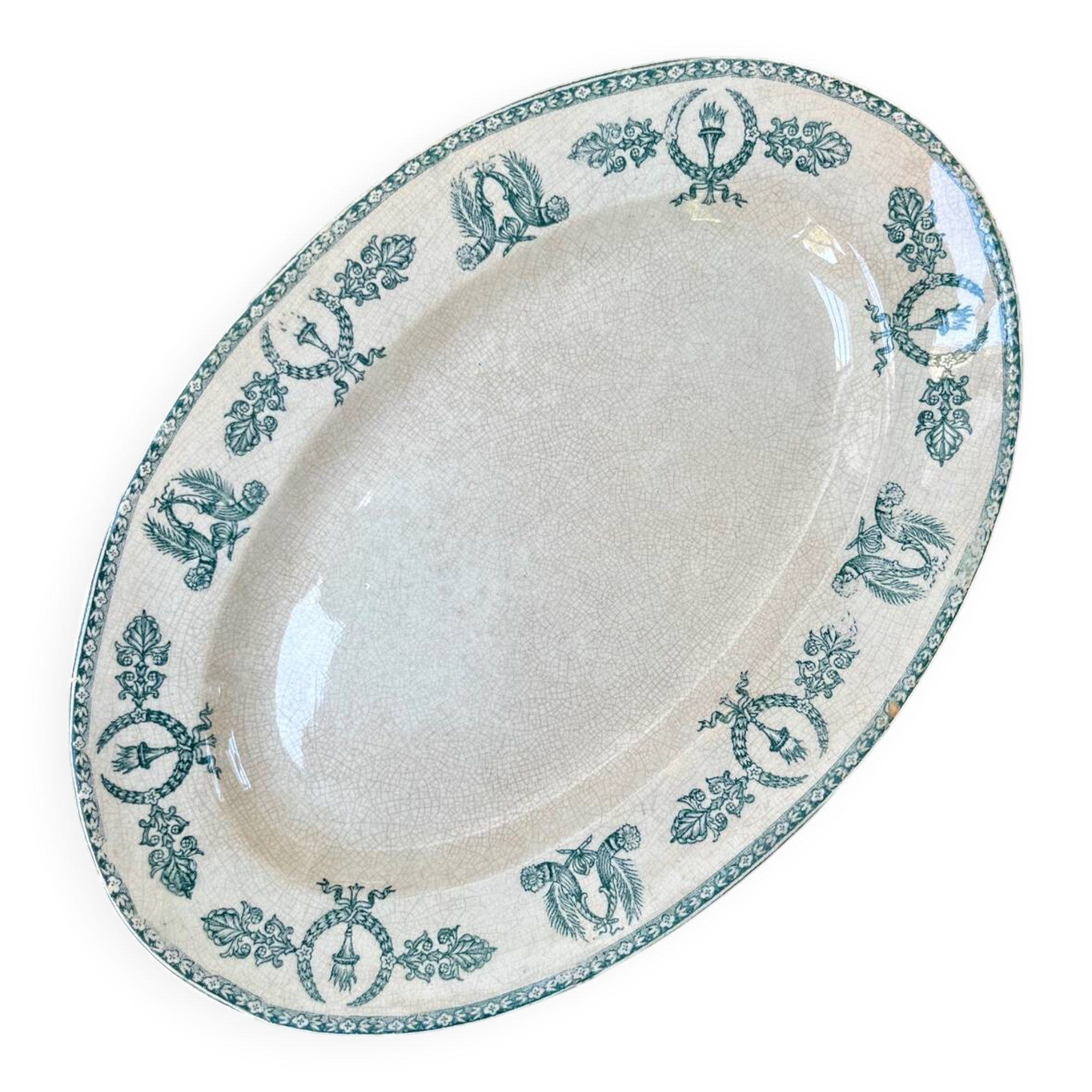 Antique ironstone dish, Wagram pattern