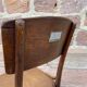 Viennese curved wooden theatre chair Thonet Nr 57 colmar logo