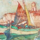 Set of 3 marine watercolours, signed Ghodrat Delbasteh.