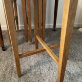 Scandinavian set by Poul Hundevad table and 4 folding teak stools