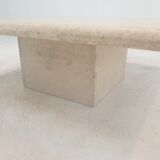 Italian Travertine Coffee Table, 1980's