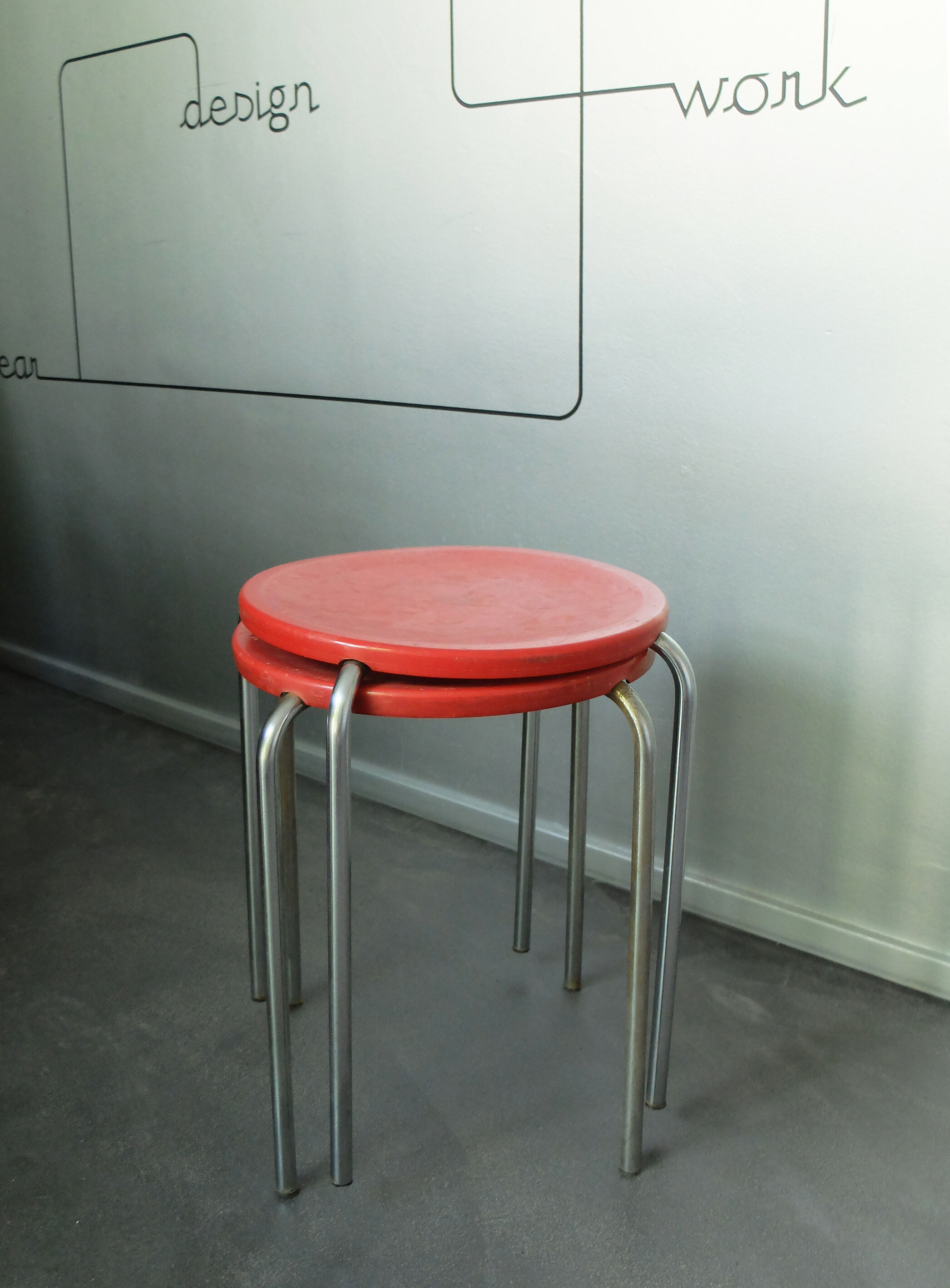 Pair of stools, Pierre Guariche for Meurop 1960s