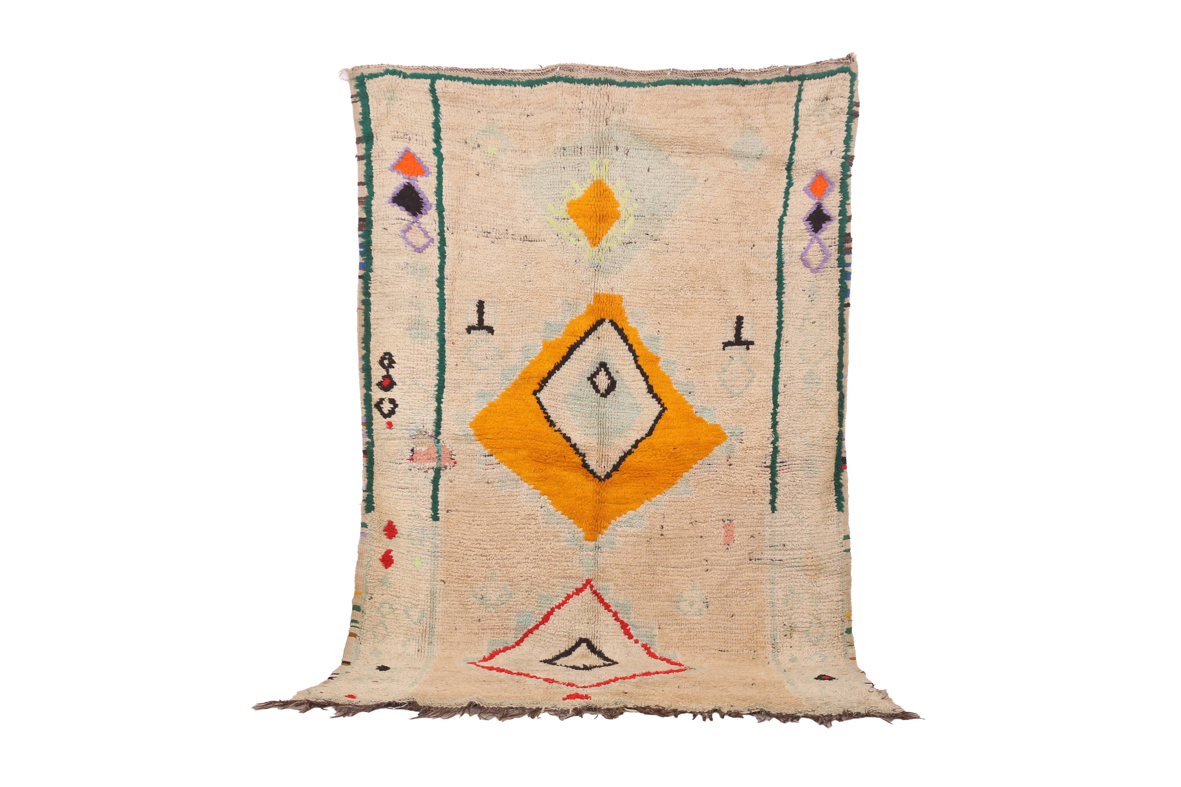 Vintage Moroccan Rug 172 x 275 cm - Berber rug Handmade - Bohemian Wool Rug