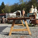 Large recycled teak table