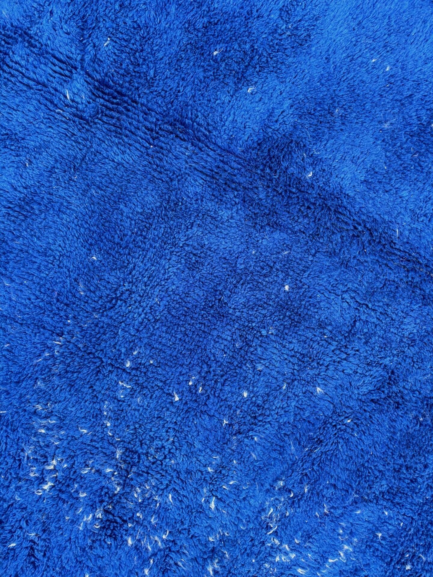 Jardin Majorelle – blue Berber wool rug 240cm x 162cm