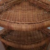 Wicker corner shelf 70s