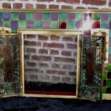 Firewall tiled fireplace plate