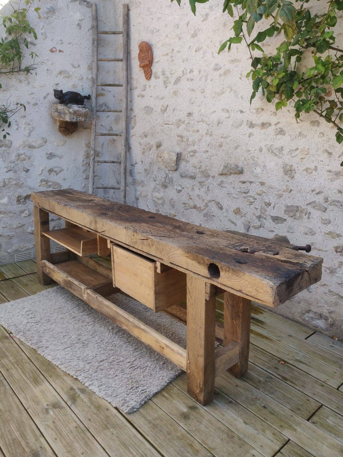 Oak workbench