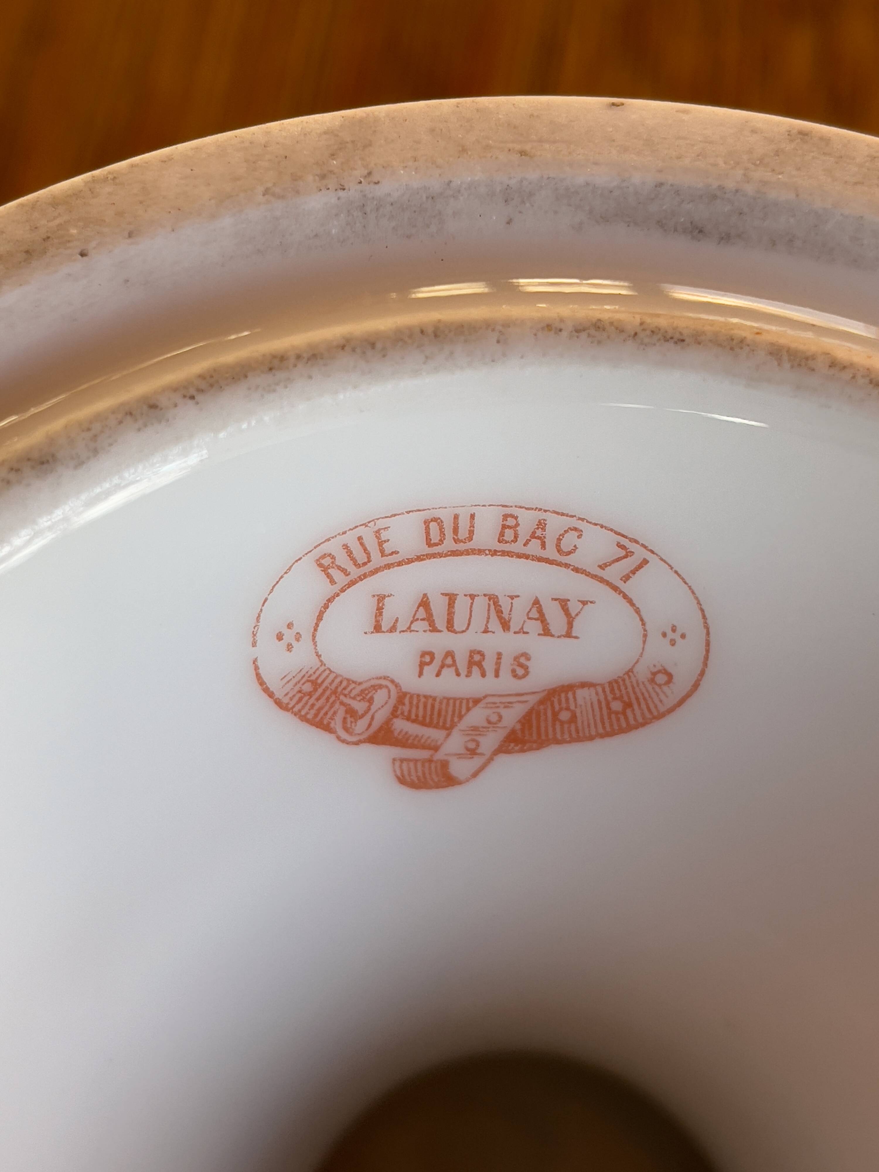 LAUNAY fruit bowl, rue du Bac in PARIS – 19th century."