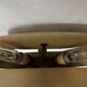Vintage wall light attributed to Serge Mouille, brass and resin, Dallux France.