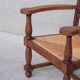 Pair of Mid-Century Rush French Armchairs