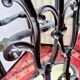 Art Nouveau coat rack in cast iron, circa 1900