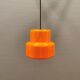 Mini poker hanging lamp in orange original colour  Jo Hammerborg