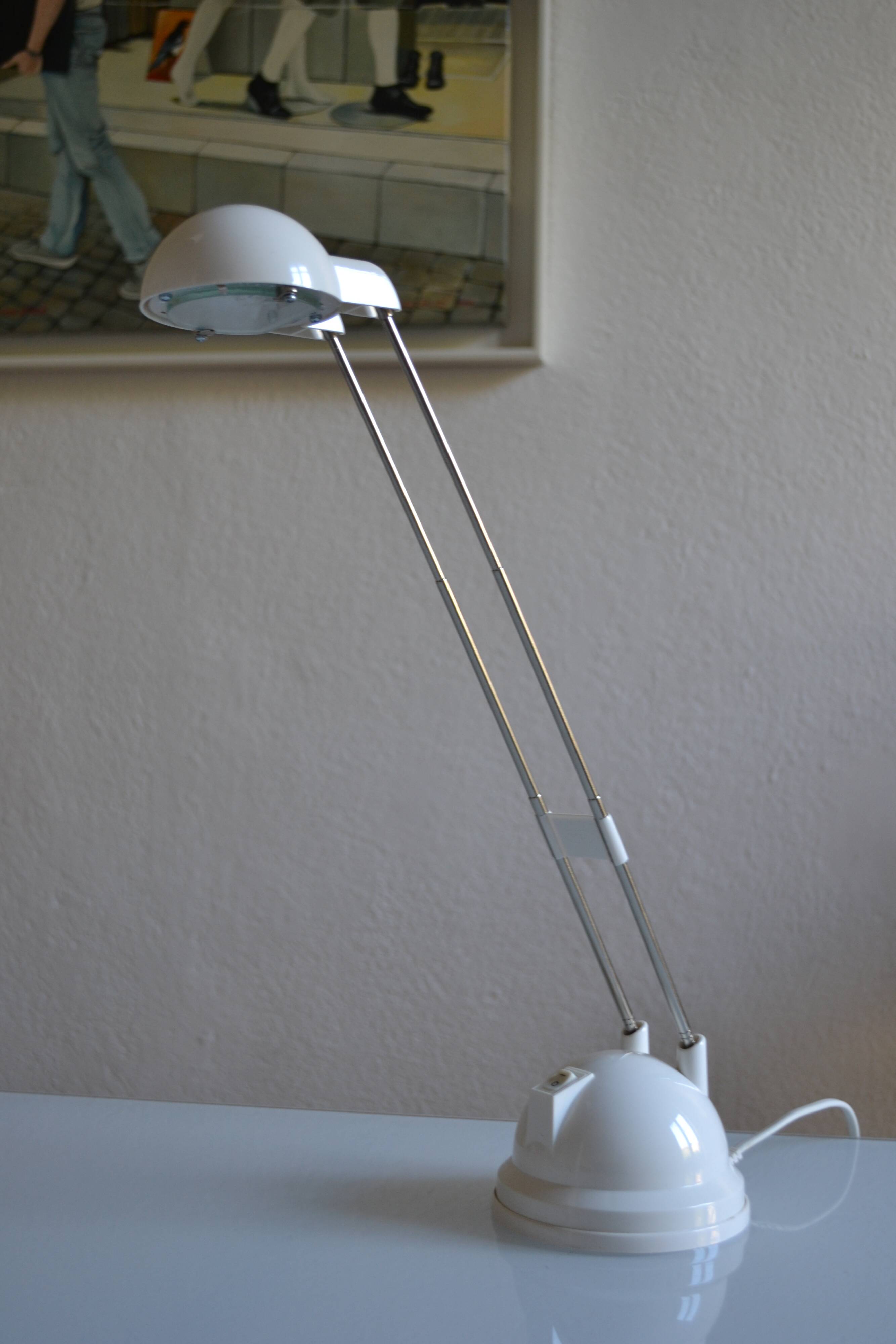 Lampe vintage 1990 Ikéa Espressivo blanc ** Neuve de stock **