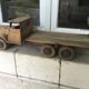Antique oak transport truck
