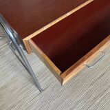 Chrome tubular desk from the 50s and 60s