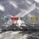 4 chaises en formica