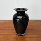 Postmodern black art glass vase by Hans Jürgen Richartz for the Richartz art collection, 1980s.