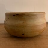 Enamelled sandstone bowl tachist Pottery of the Dove