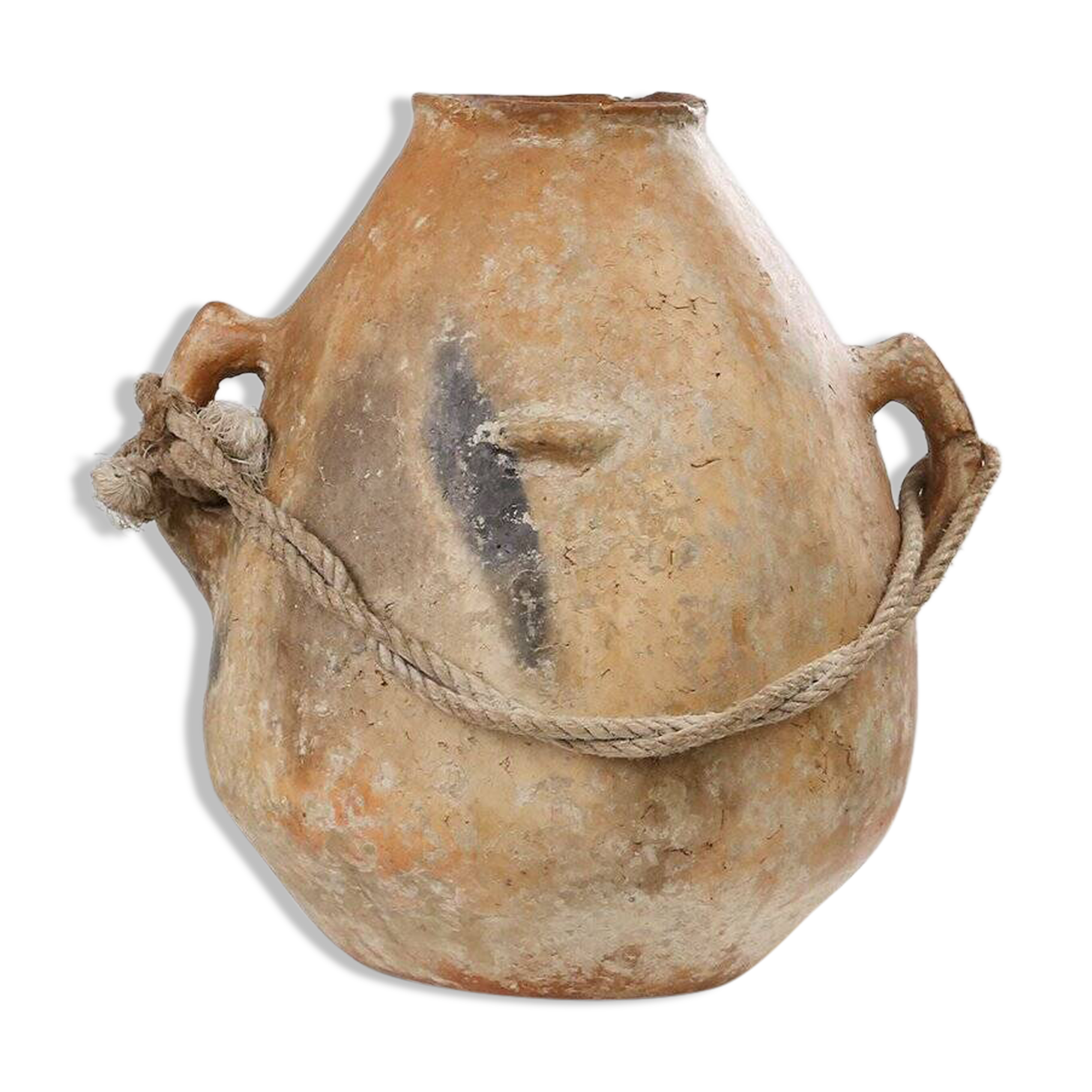 French Provincial Terracotta Vase, 19th‑Century