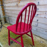 Scandinavian red chair