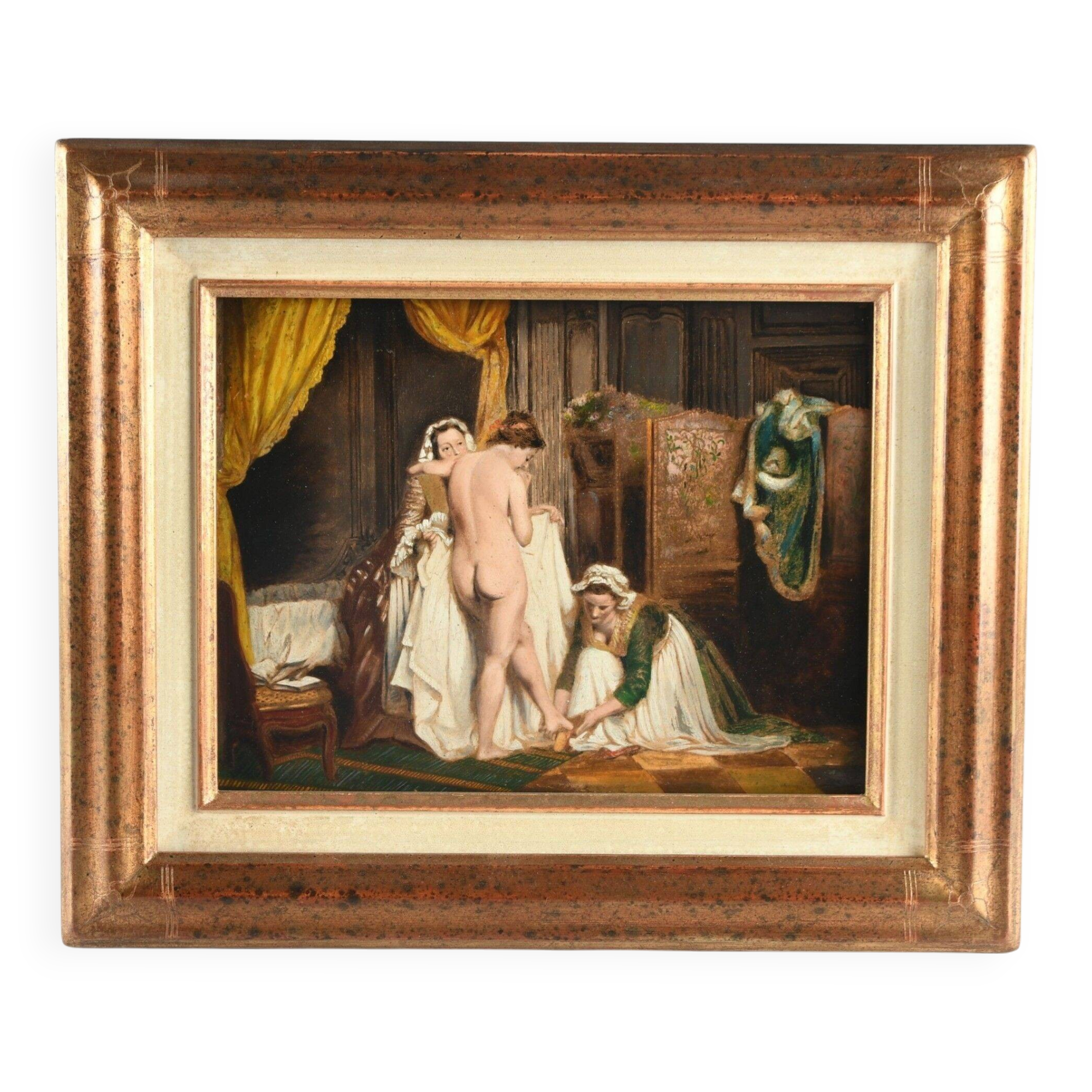 Entourage of Jean-Baptiste Mallet, Le Bain, 1810.