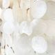Very large cascading chandelier in mother-of-pearl, Verner Panton style, 1970.