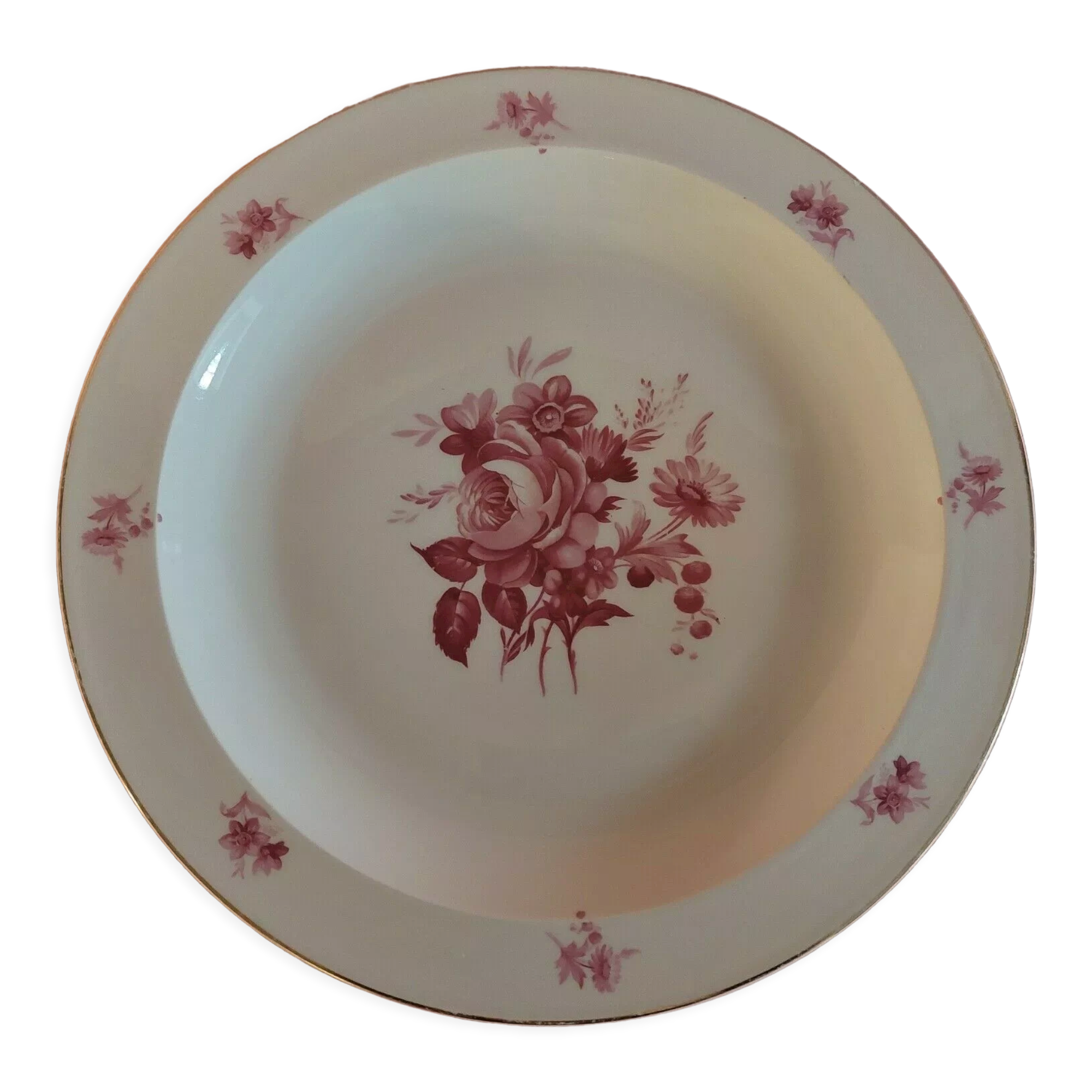 Limoges porcelain round serving dish