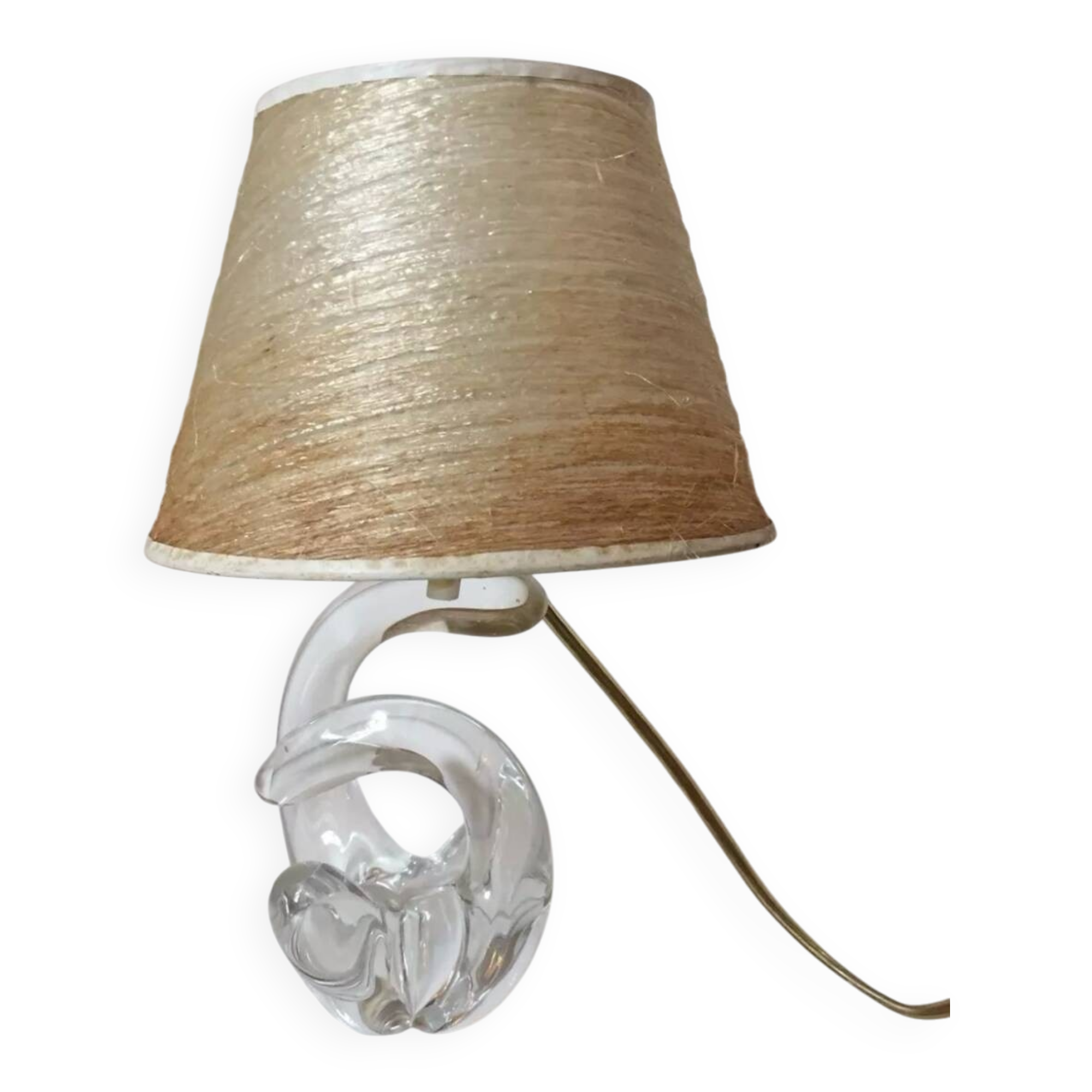 Schneider Crystal Lamp Base 1960 Vintage