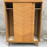 Vintage wardrobe with sliding doors