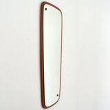 Scandinavian free-form teak mirror 1960s
