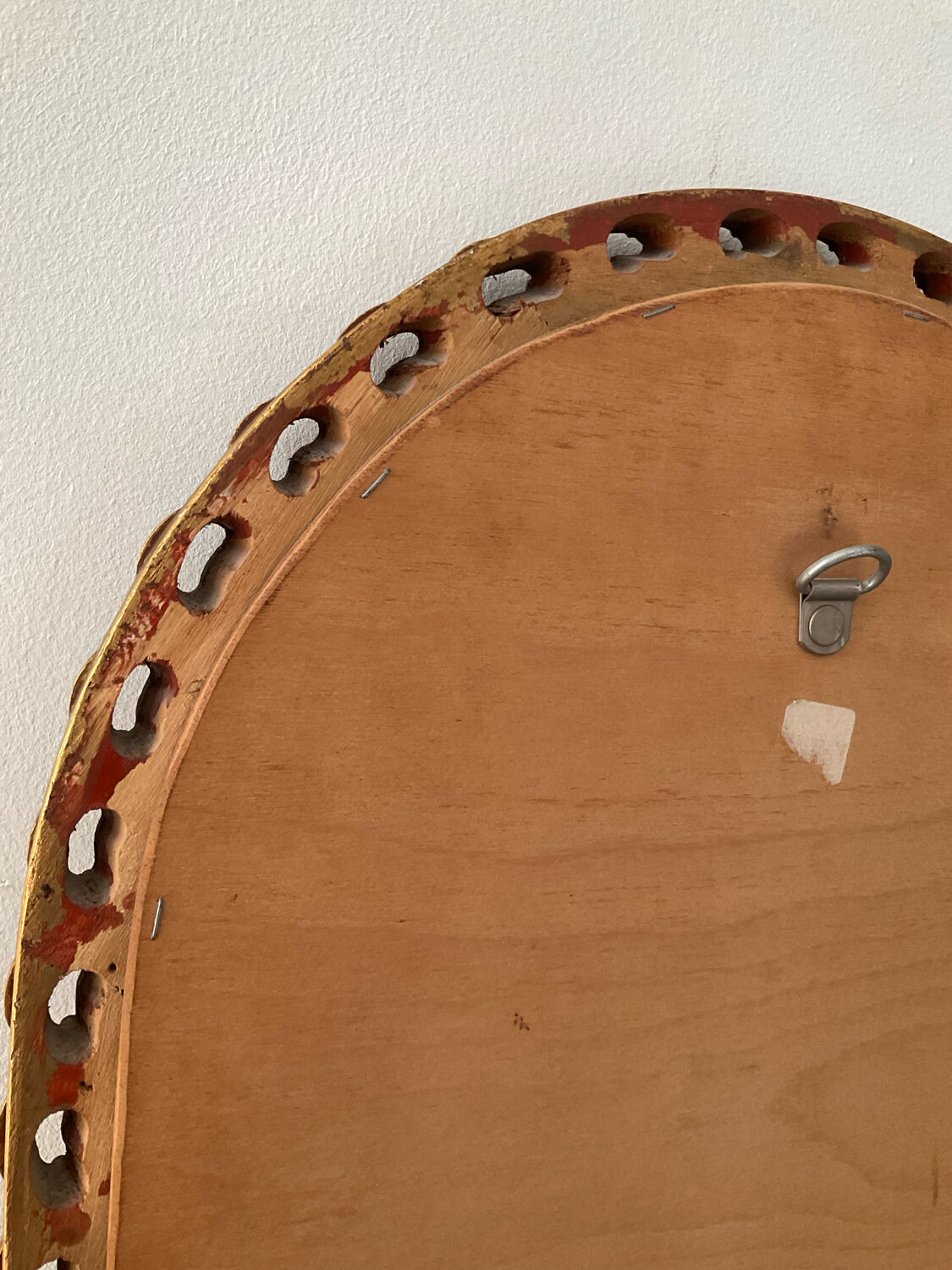 Ancien miroir en bois doré et verre biseauté