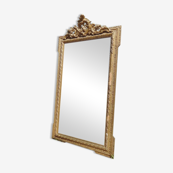 Miroir ancien de style Napoléon III 75x135cm