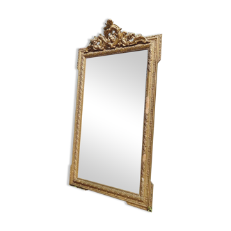 Miroir ancien de style Napoléon III 75x135cm