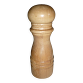 Turned wooden pepper mill