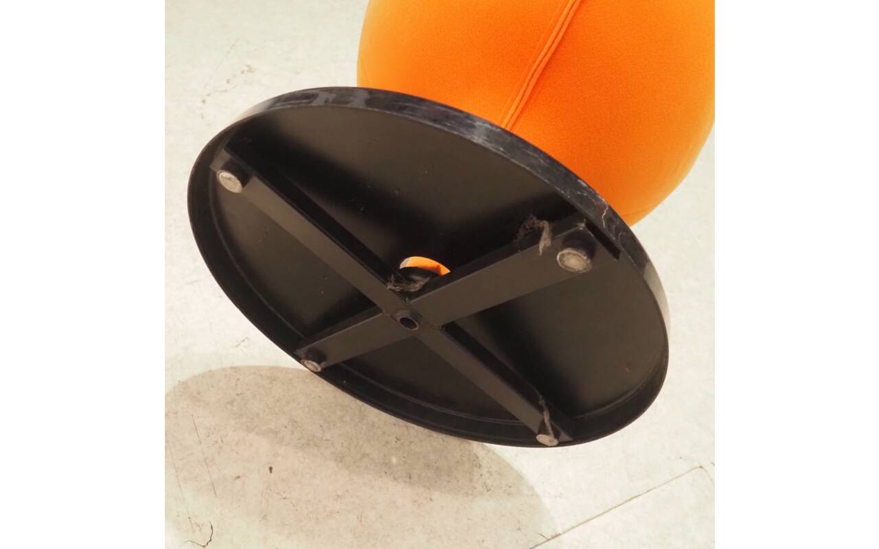 Pierre Guariche armchair "in orange fabric by Meurop Belgium 1960 Vintage