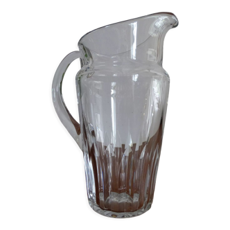 Broc à eau cristal  baccarat, modèle cote d'azur, signée